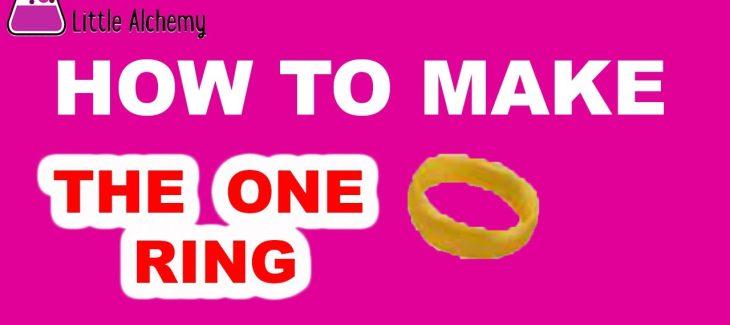 How to Make the one Ring in Little Alchemy