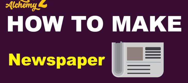 How to Make a Newspaper in Little Alchemy 2