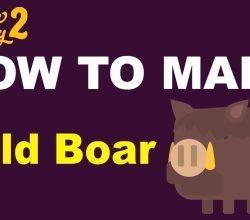 How to Make a Wild Boar in Little Alchemy 2